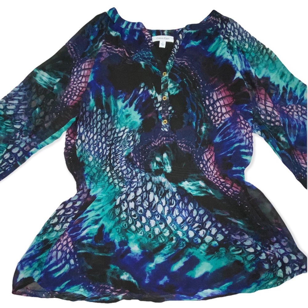 Calvin Klein Dress Top with 3/4 length sleeves - Size S